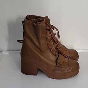 Women's Converse gr82 Chuck Taylor Brown Leather combat Boots
